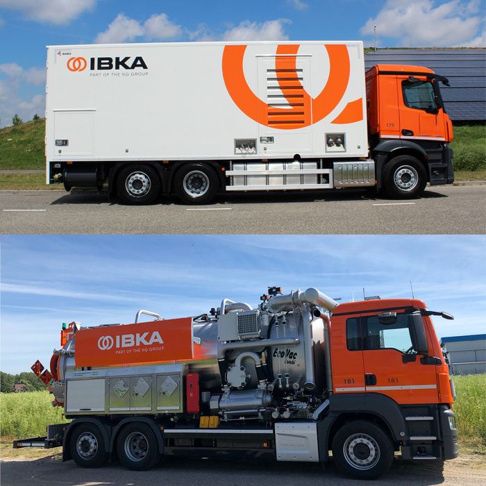 KOKS AQ-Rent high pressure hot water unit ecovac combi vacuum truck IBKA